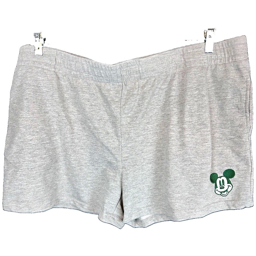 Disney Mickey Mouse Gray Shorts Size XL Adult Disney Franchise Character Theme